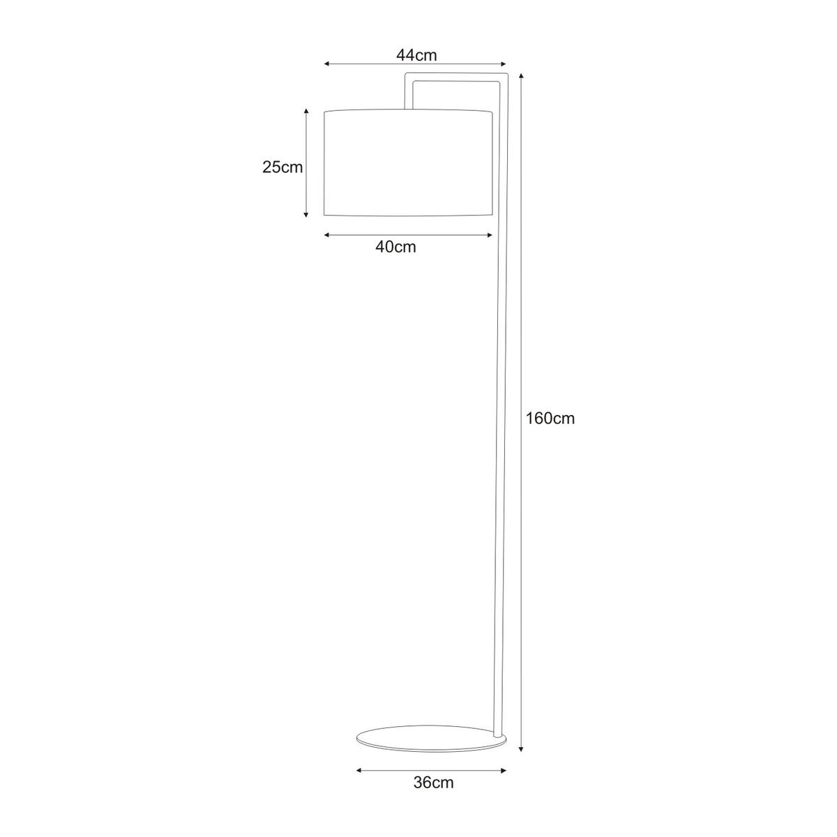 Lampa podłogowa K-4333 SIMONE WHITE 40x160x44 cm do salonu lub pokoju biały nr. 3