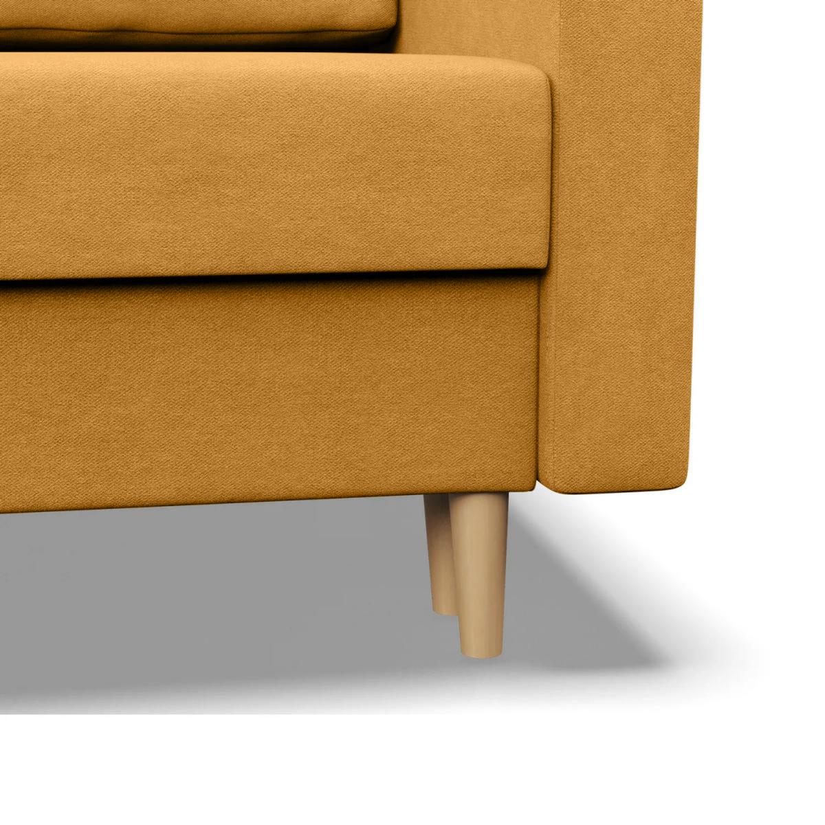 Narożnik Blank 223 cm z funkcją spania żółty nr. 6