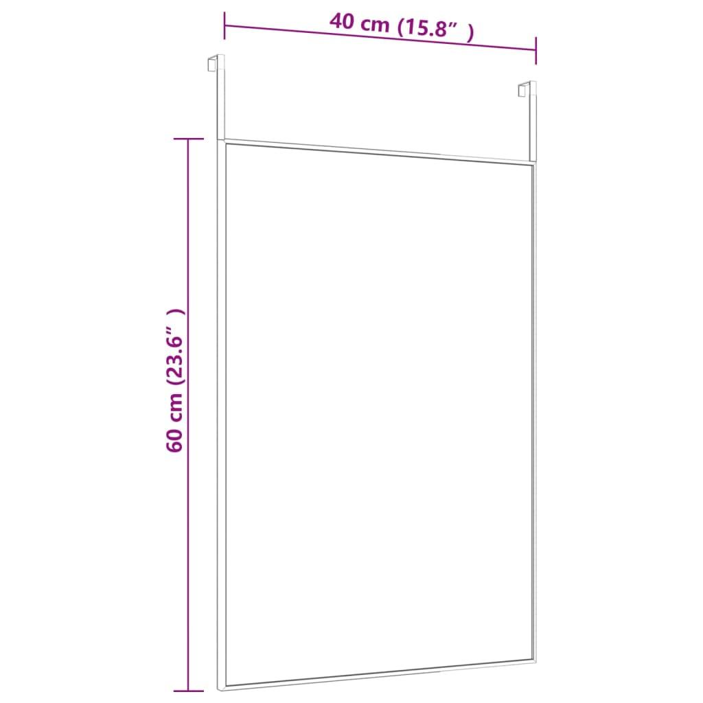 Lustro 40x60 cm do sypialni łazienki na drzwi szkło i aluminium złote nr. 4