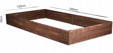 Warzywniak 30x120x240 cm drewniany zielnik inspekt skrzynia impregnowany - Miniaturka zdjęcia nr 8