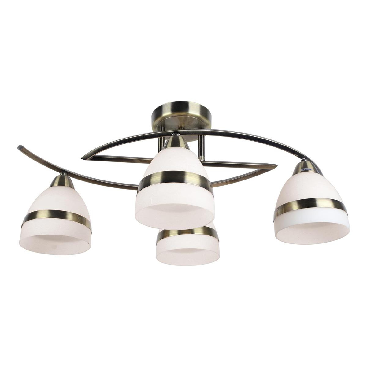 Lampa sufitowa K-JSL-6572/4 AB COLAR 61x25x30 cm do salonu lub pokoju patyna