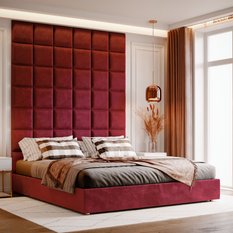 Panele tapicerowane 50x50 na ścianę magic velvet bordowy - Miniaturka zdjęcia nr 5