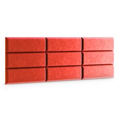  Panele tapicerowane 60x20 cm na ścianę magic velvet czerwony - Miniaturka zdjęcia nr 3