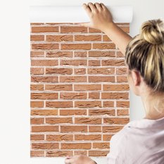 Tapeta Do Salonu CEGŁA Kamień Efekt 3D Mur Ozdoba 53x1000  - Miniaturka zdjęcia nr 6