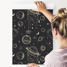 Tapeta W Rolce PLANETY Kosmos Gwiazdy Ornamenty  - Miniaturka zdjęcia nr 3