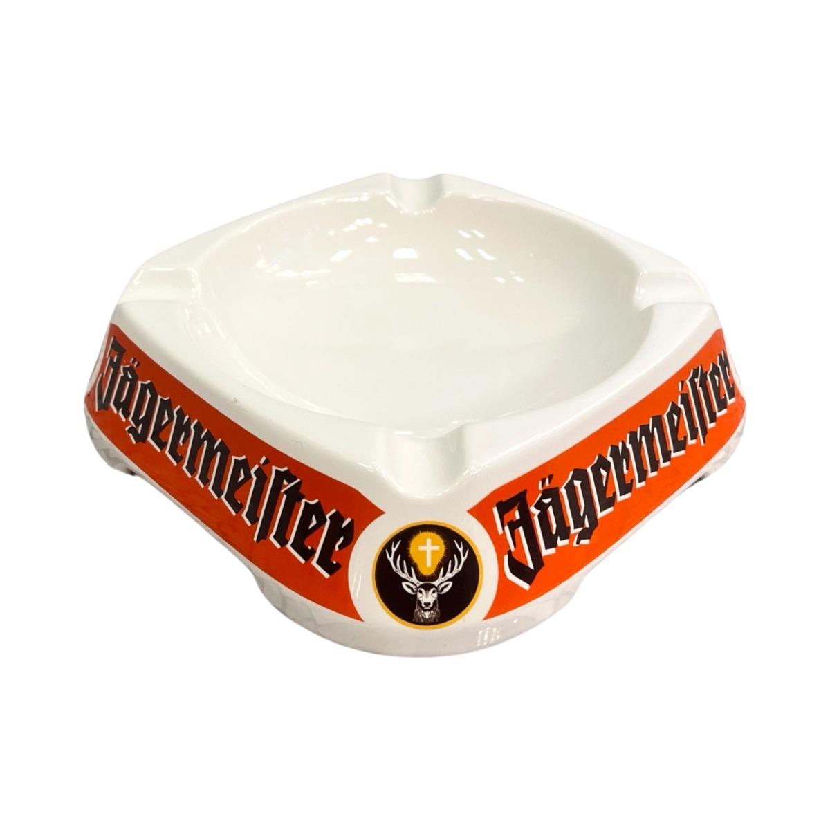 Porcelanowa popielnica reklamowa Jägermeister Goebel Keramik, Niemcy lata 70.