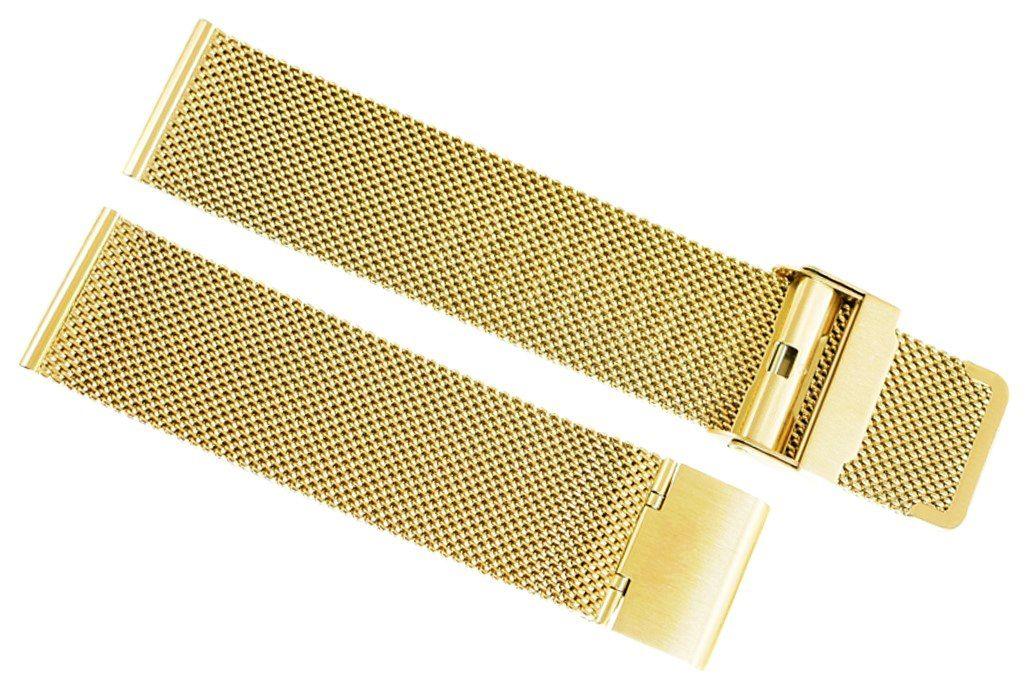 Bransoleta - Siatka Mesh Gold PVD 22 mm gr 1,7 mm nr. 4