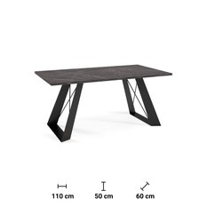 Stolik kawowy 110x60x50 cm vitale black pietra grigria  do salonu - Miniaturka zdjęcia nr 3