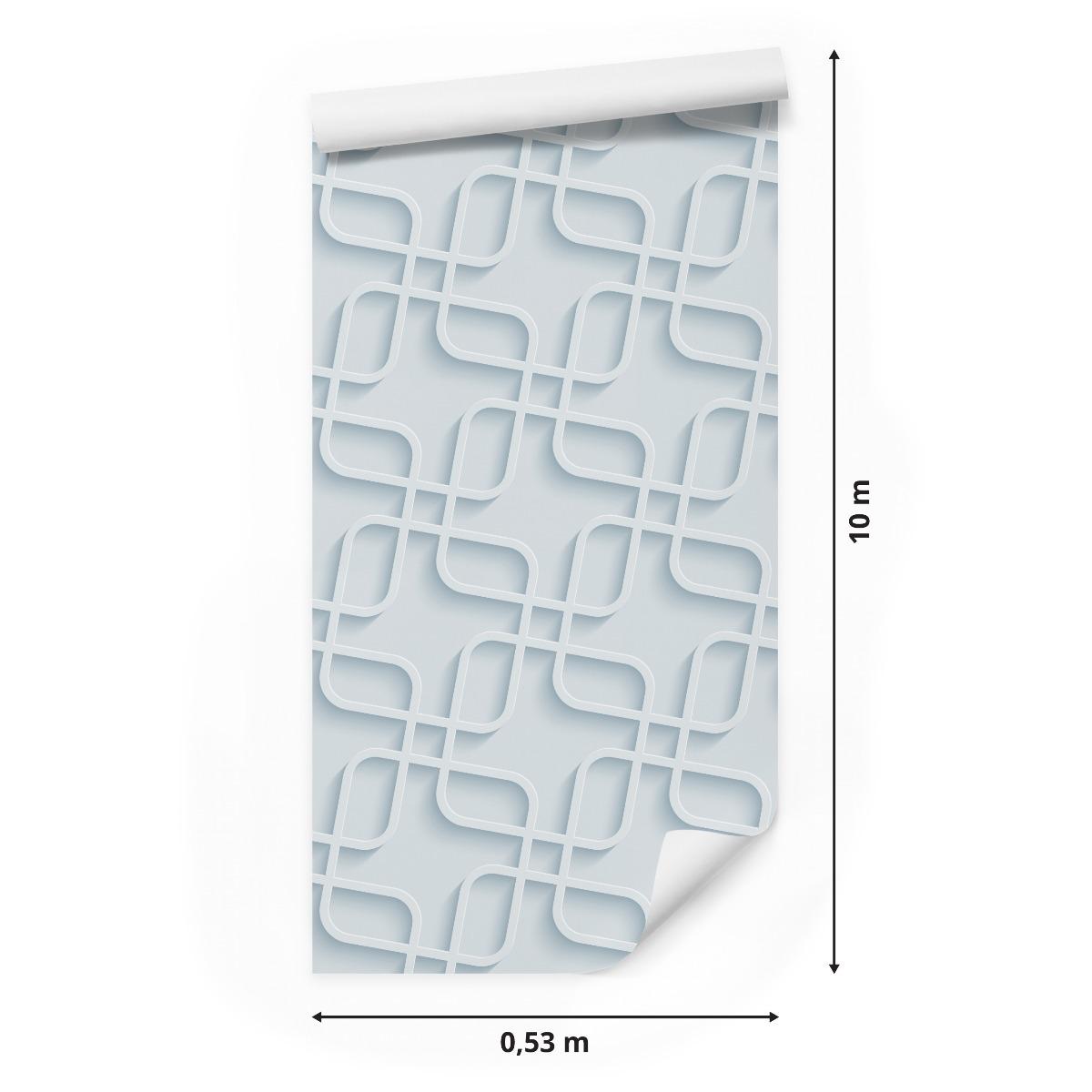 Tapeta do Salonu GEOMETRYCZNE Kształty Dekor 3D  nr. 2