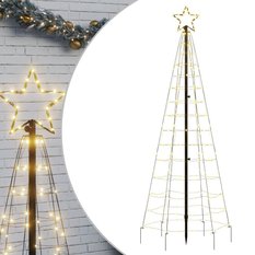 Choinka z lampek, z kołkami, 220 ciepłych białych LED, 180 cm - Miniaturka zdjęcia nr 2