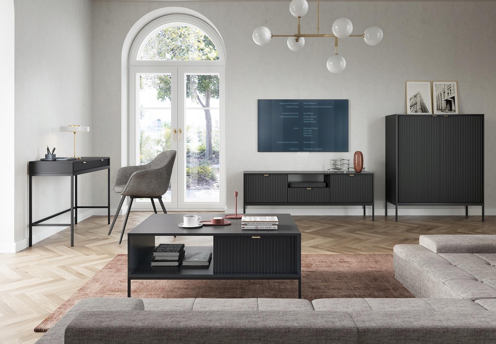 Toaletka T104 system NOVA Czarny, stelaż złoty i czarny nr. 8