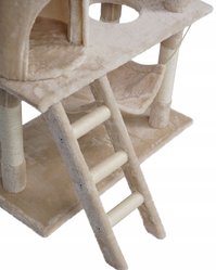 Drapak dla kota 75x142 cm beżowy wieża legowisko zabawka dla zwierząt - Miniaturka zdjęcia nr 7