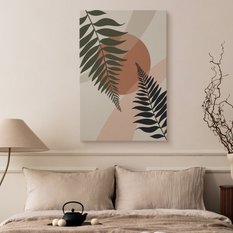 Obraz Do Salonu Liście Palmowe Natura Zachód Słońca Boho 80x120cm - Miniaturka zdjęcia nr 5