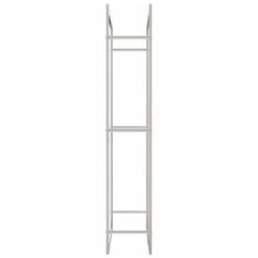  Stojak na drewno opałowe, 80x28x154 cm, stal nierdzewna - Miniaturka zdjęcia nr 5