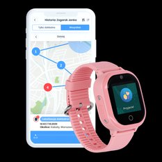 Zegarek smartwatch opaska dla dzieci Locon Watch Lite GPS różowy - Miniaturka zdjęcia nr 7