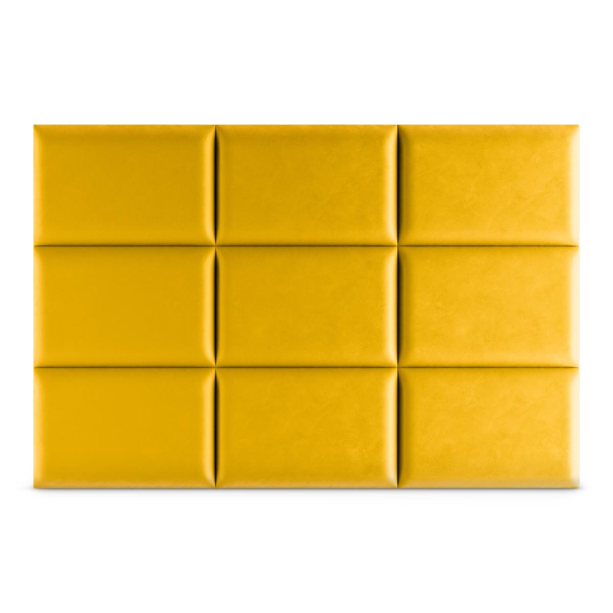 Panele tapicerowane 40x30 cm na ścianę magic velvet żółty nr. 4