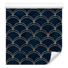 Tapeta Dekoracyjna Granatowy GEOMETRYCZNY Wzór  - Miniaturka zdjęcia nr 4