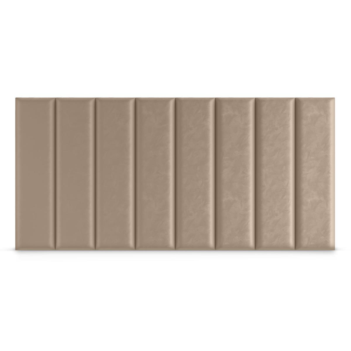 Panele tapicerowane  80x20 cm na ścianę prostokąt beżowy nr. 4