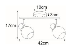 Kinkiet K-8112 DEFIS 42x17x15 cm do salonu lub pokoju czarny/złoty - Miniaturka zdjęcia nr 8