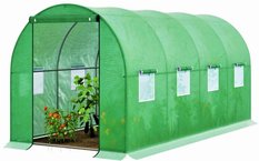 Tunel foliowy 400x200 cm szklarnia namiot ogrodowy 8M2 do ogrodu - Miniaturka zdjęcia nr 7