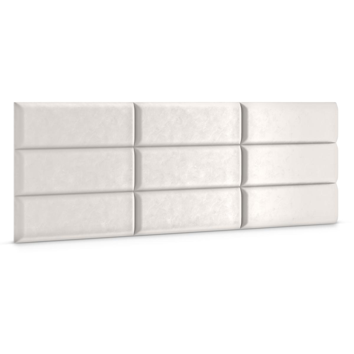 Panele tapicerowane 60x20 na ścianę wezgłowie kremowy nr. 3