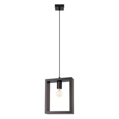 Lampa wisząca ARIES wenge 133x8x24cm nowoczesna E27 do salonu - Miniaturka zdjęcia nr 1