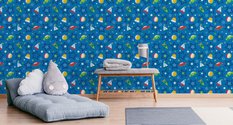Tapeta Ścienna Malowane Pastelowe ZABAWKI Gwiazdy 53x1000  - Miniaturka zdjęcia nr 5