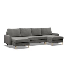 Narożnik Sofa Kanapa typ U Blank szary - Miniaturka zdjęcia nr 1