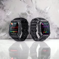 Smartwatch męski militarny wodoodporny połączenia sport pl - Miniaturka zdjęcia nr 2