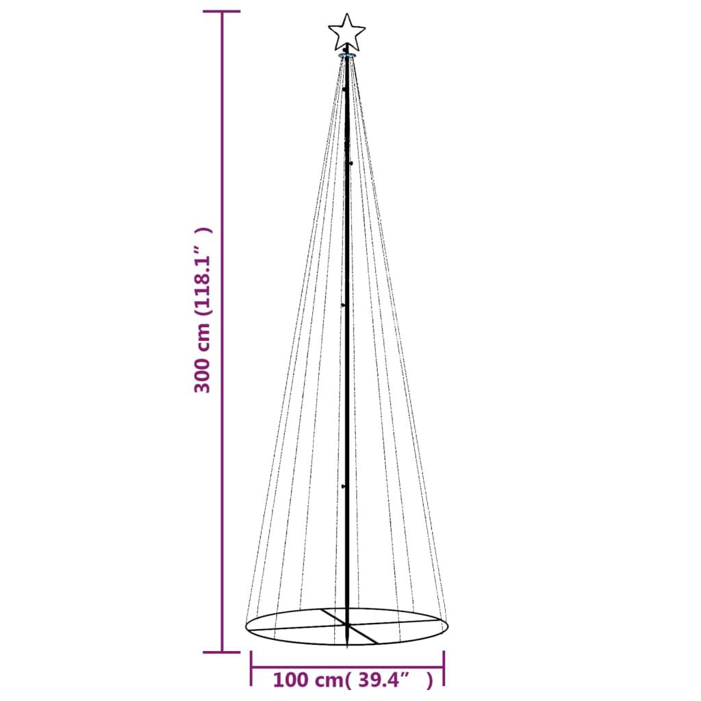 Choinka stożkowa 100x300 cm 310 ciepłych białych LED świąteczna do ogrodu nr. 10