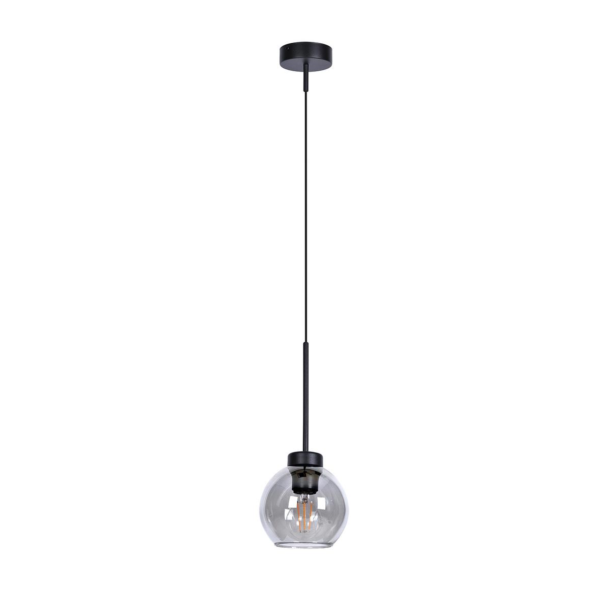 Lampa wisząca K-4877 ALDAR 15x110x15 cm do salonu lub jadalni czarny/grafitowy