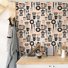 Tapeta Do kuchni Czajniki OWOCE Kawa Mleko Napisy  - Miniaturka zdjęcia nr 7