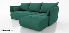 Narożnik Nessa 88x218x152 cm do sypialni miła tkanina kronos butelkowa zieleń  - Miniaturka zdjęcia nr 1
