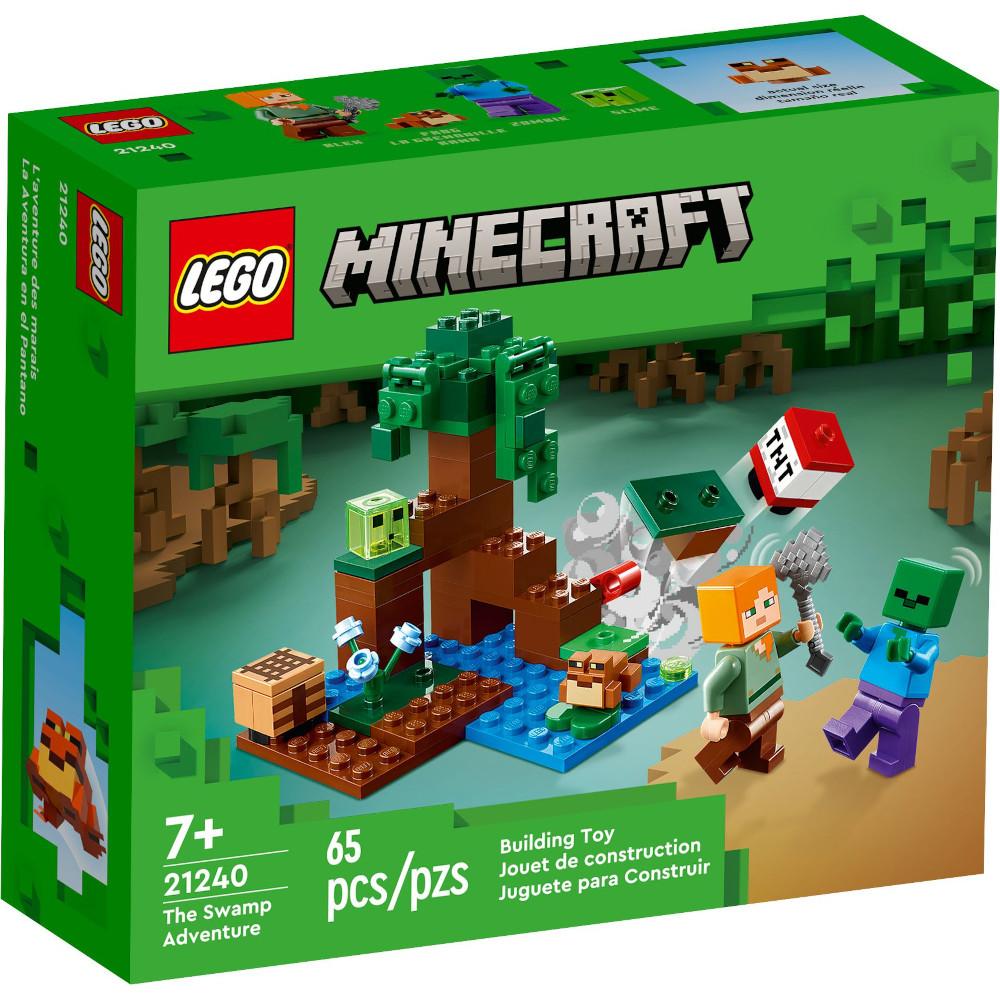 LEGO MINECRAFT ORYGINALNY ZESTAW KLOCKÓW PRZYGODA NA MOKRADŁACH 21240 nr. 1