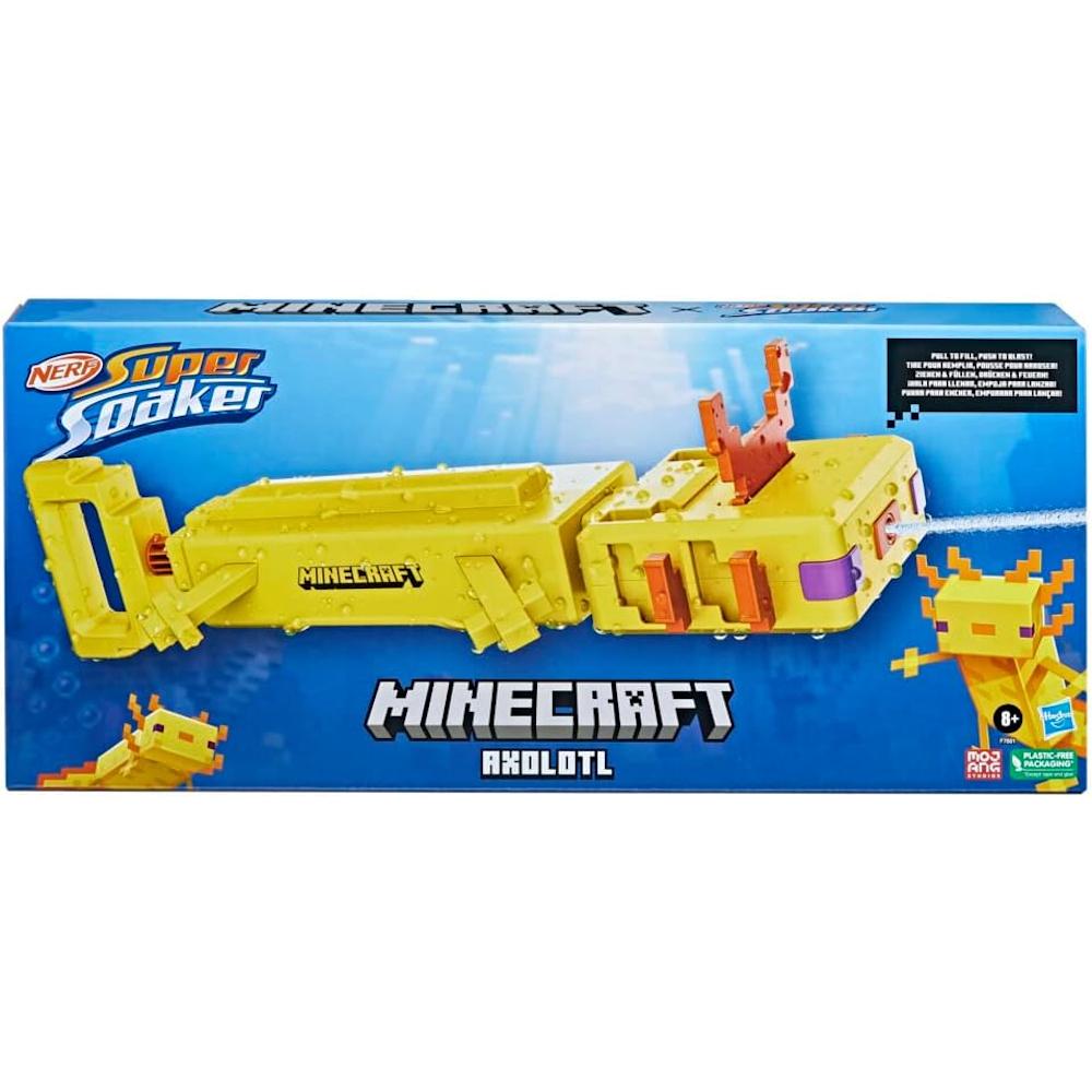 Pistolet na wodę MINECRAFT AXOLOTL oryginalny blaster nerf soaker dla dziecka  nr. 2