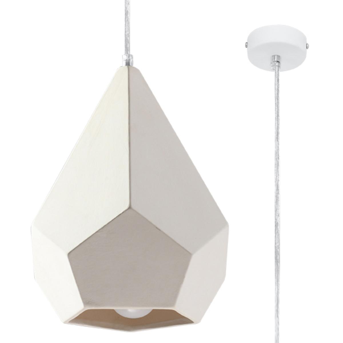 Lampa wisząca ceramiczna PAVLUS 135x25x25cm nowoczesna E27 do salonu nr. 1