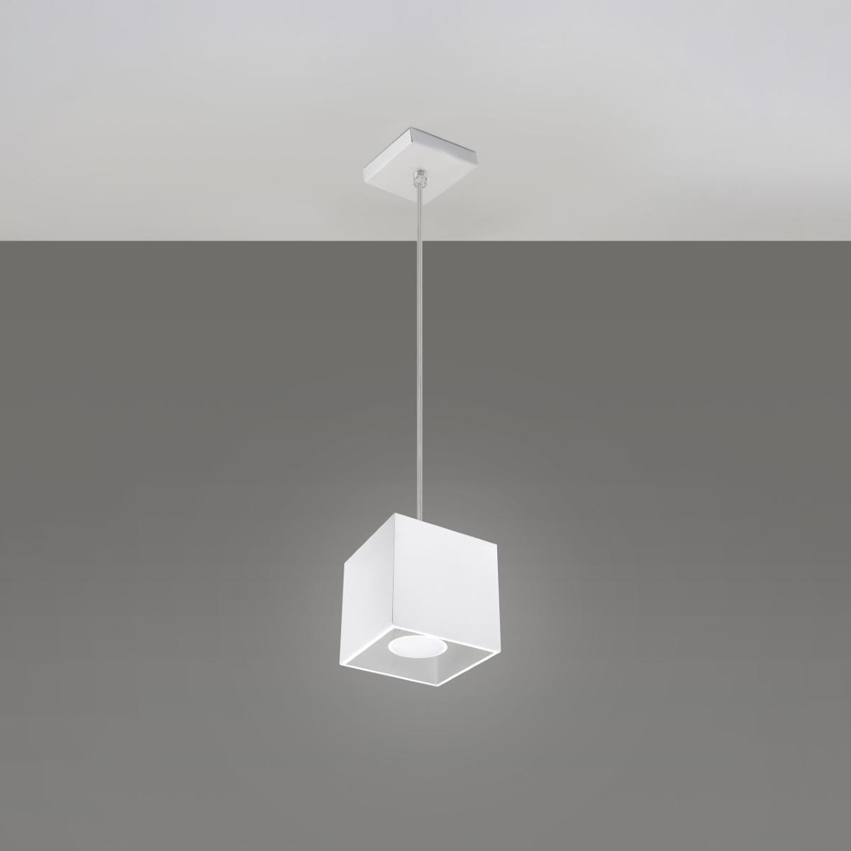 Lampa wisząca QUAD 1 biały 110x10x10cm nowoczesna G10 do salonu nr. 2