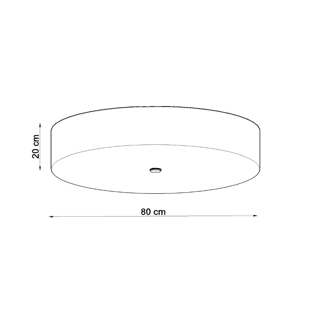 Plafon SKALA 80 czarny 20x80x80cm E27 nowoczesna lampa do salonu nr. 4