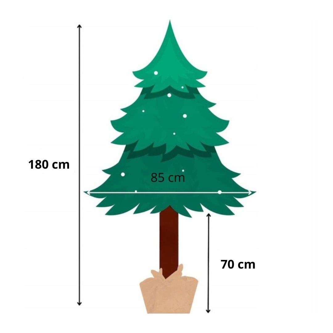 Choinka sztuczna 180 cm na pniu sosna premium gęsta do salonu nr. 12