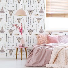 Tapeta Strzały Indiańskie Tipi Styl BOHO Czaszki  - Miniaturka zdjęcia nr 6