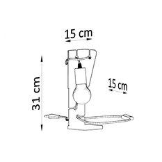 Lampa biurkowa ARBY 31x15x15 cm nowoczesna lampka na biurko składana E27 czarna do pokoju biura - Miniaturka zdjęcia nr 4