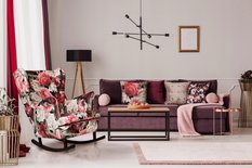 Fotel Uszak bujany cienkie liście DO CZYTANIA dom - Miniaturka zdjęcia nr 3