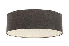 Plafon 50 cm do salonu sypialni lampa z blendą rattanową brązowy - Miniaturka zdjęcia nr 1