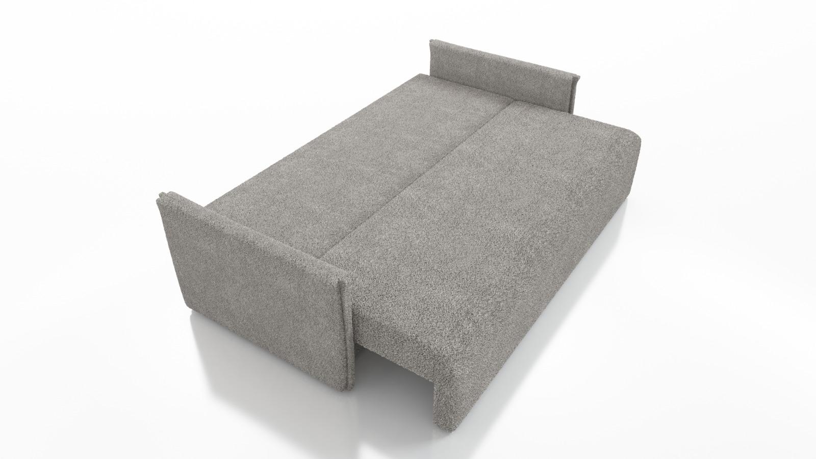 Kanapa Bianca 90x207x93 cm z funkcją spania do salonu rozkładana lambi brązowa nr. 6