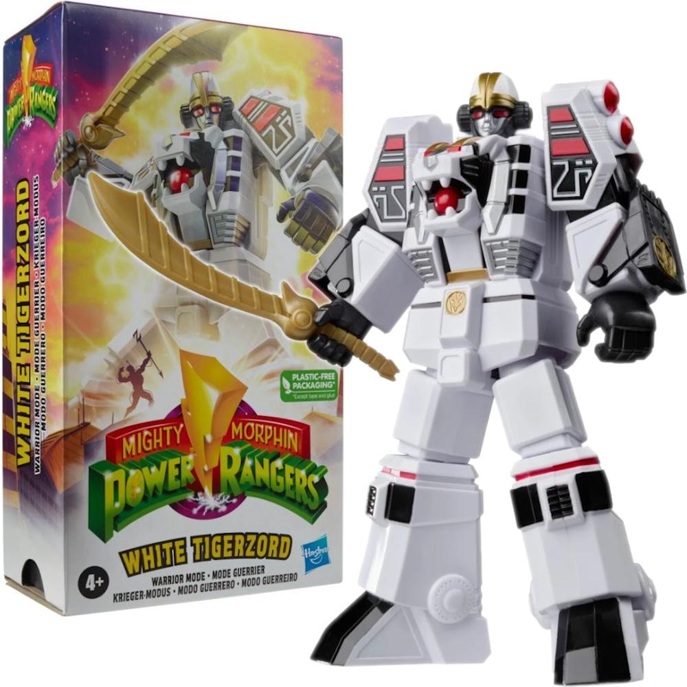 Figurka WHITE TIGERZORD biała ruchoma power rangers mighty morphin warrior mode dla dziecka 