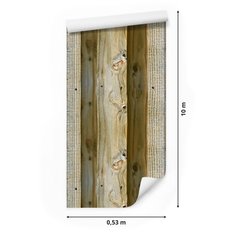 Tapeta Realistyczne DESKI Drewniany Wzór Efekt 3D 53x1000  - Miniaturka zdjęcia nr 2