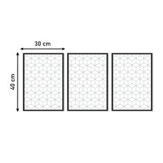 Zestaw 3X Plakat W Ramie Do Sypialni Portrety Line-Art Minimalizm 30x40cm - Miniaturka zdjęcia nr 6