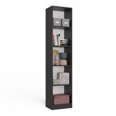 Regał Onyx 182x40x30 cm do salonu antracyt  - Miniaturka zdjęcia nr 6