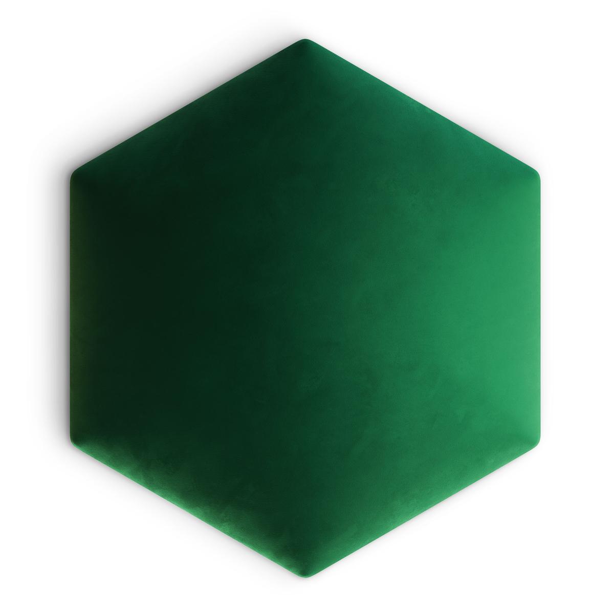 Panele tapicerowane 26x30 hexagon magic velvet butelkowa zieleń nr. 2
