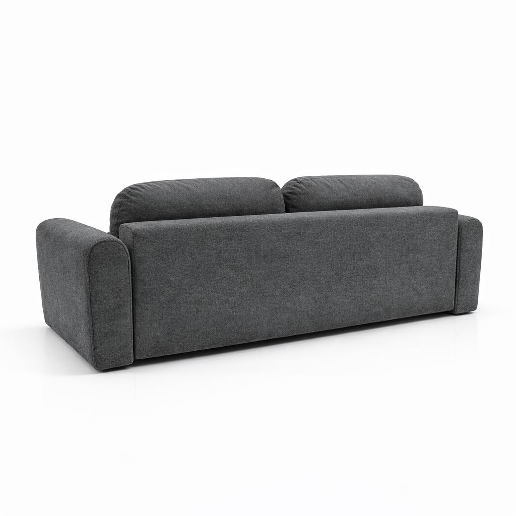 Kanapa z funkcją spania ITALY 250x100x82 cm FLOW 25  trzyosobowa sofa rozkładana tkanina antracyt nr. 5